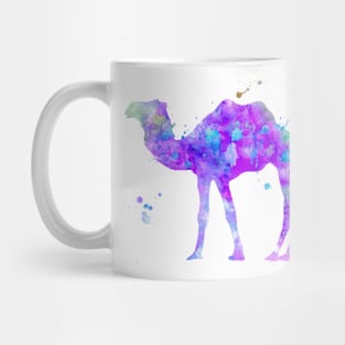 Purple Camel Watercolor Painting Mug